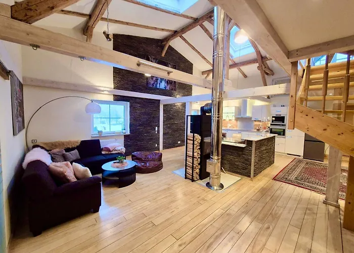 Апартаменты Mal Anders - Exklusiv Urlauben Im Loft Mit 2 Garagen Браунлаге